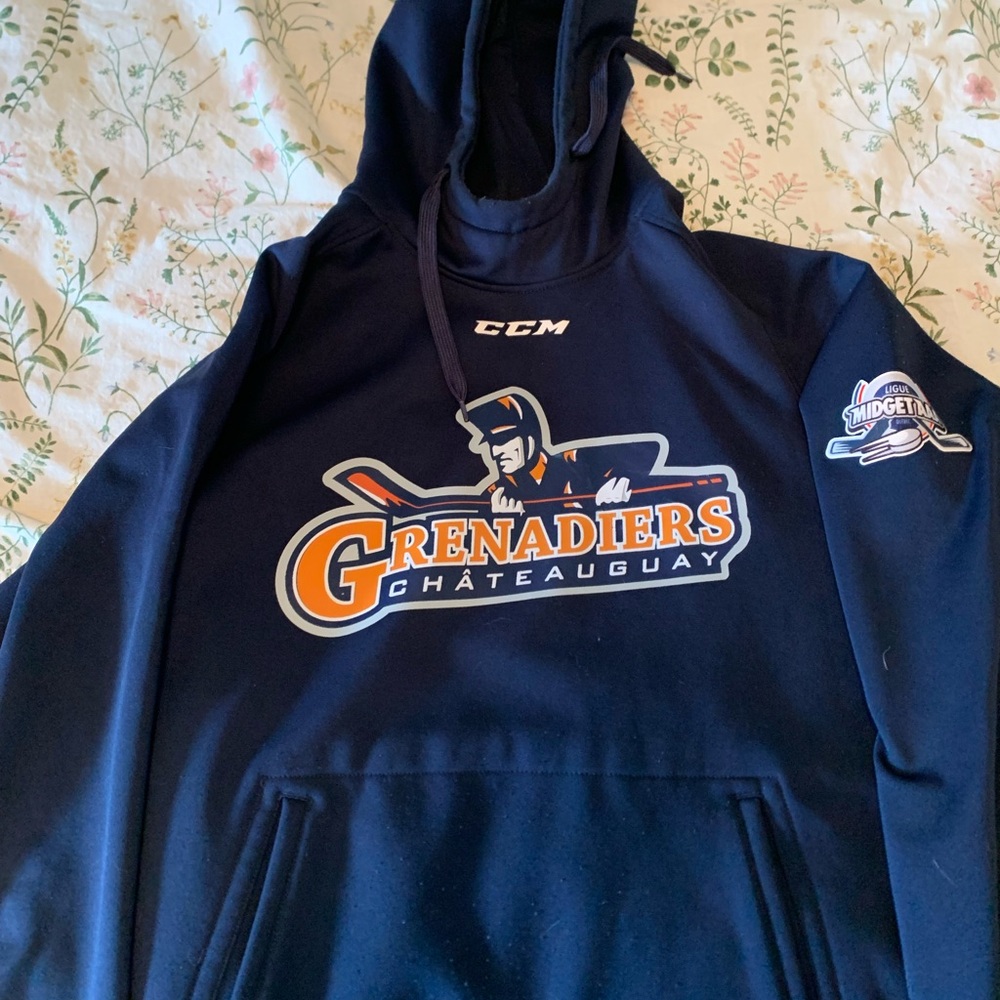 CCM Blue and Orange Sweatshirt Hoodie